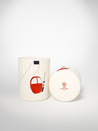 Signature Candle - Skilift Red-Saints-Pères Paris- Ceramic Plates, Platters, Bowls, Coffee Cups. Animal Designs, Zebra, Flamingo, Elephant. Graphic Designs and more.