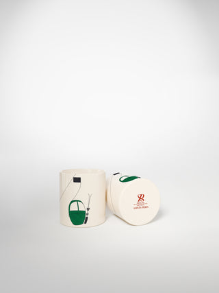 Litron Espresso Cup Skilift Green-Saints-Pères Paris- Ceramic Plates, Platters, Bowls, Coffee Cups. Animal Designs, Zebra, Flamingo, Elephant. Graphic Designs and more.