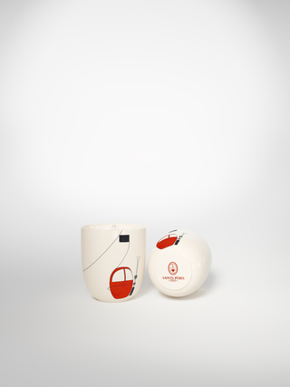 Small Candle - Skilift Red-Saints-Pères Paris- Ceramic Plates, Platters, Bowls, Coffee Cups. Animal Designs, Zebra, Flamingo, Elephant. Graphic Designs and more.